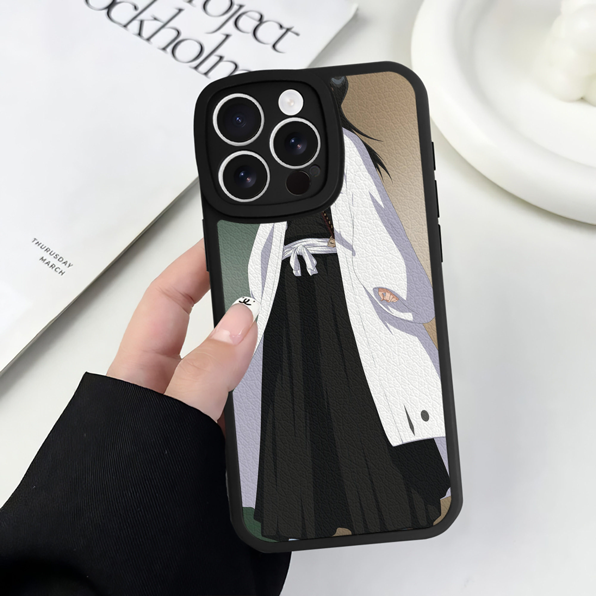（画像用） ブリーチ BLEACH 【iPhone 16シリーズ対応】シリコンスマホケース（レザー調） 材質：シリコン